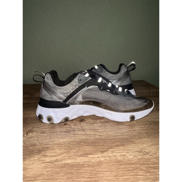 RARE🔥 Nike React Element 87 Anthracite Charcoal See Through Sneaker Sz 7.5 2018 - Picture 5 of 9